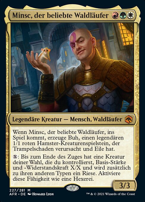 Minsc, der beliebte Waldläufer AFR-227 Mythic Near Mint Deutsch