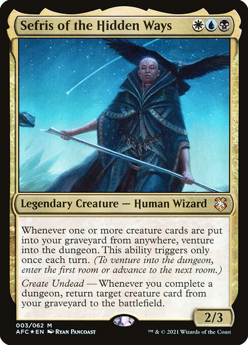 Sefris of the Hidden Ways AFC-3 Mythic Excellent Englisch Foil