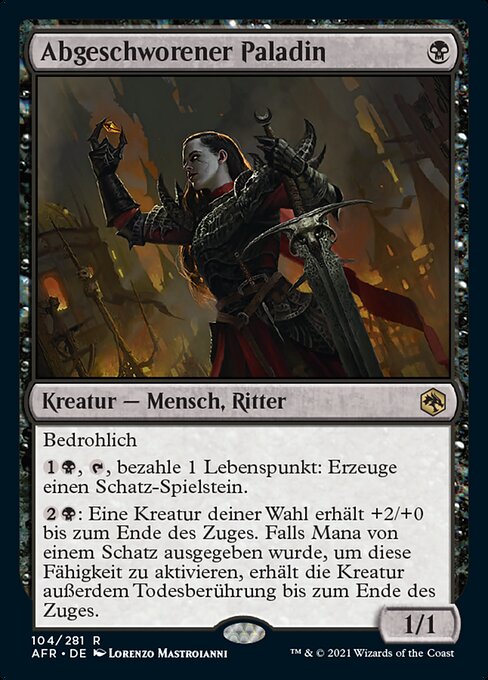 Abgeschworener Paladin AFR-104 Rare Excellent Deutsch