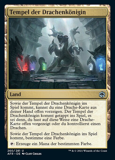 Tempel der Drachenkönigin AFR-260 Uncommon Near Mint Deutsch