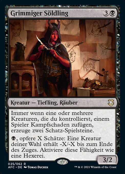 Grim Hireling AFC-25 Rare Near Mint Deutsch