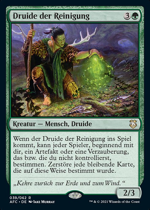 Druide der Reinigung AFC-39 Rare Near Mint Deutsch