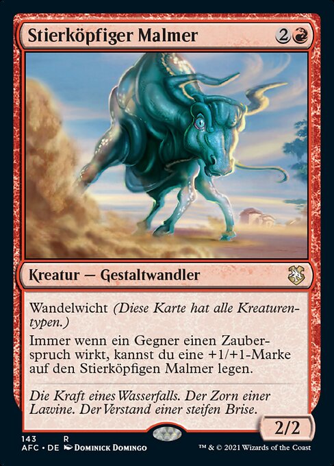 Stierköpfiger Malmer AFC-143 Rare Good Deutsch