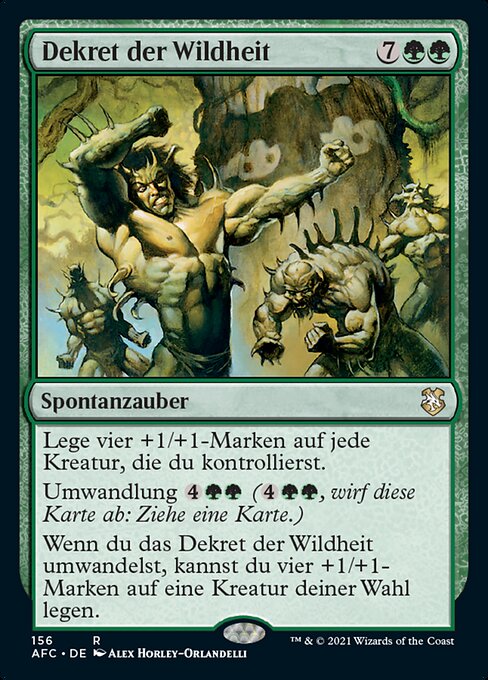 Dekret der Wildheit AFC-156 Rare Near Mint Deutsch