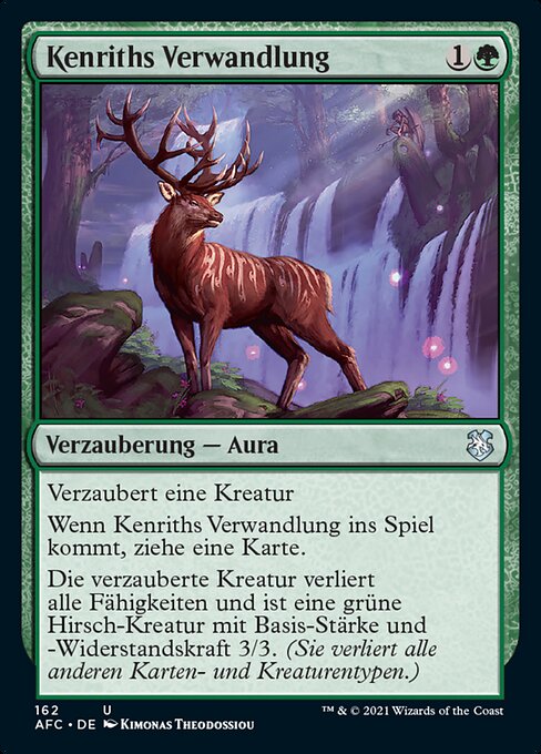 Kenriths Verwandlung AFC-162 Uncommon Near Mint Deutsch