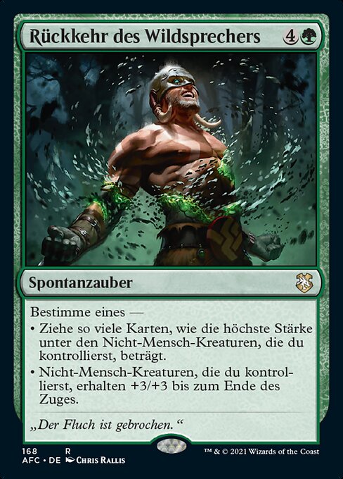 Rückkehr des Wildsprechers AFC-168 Rare Near Mint Deutsch