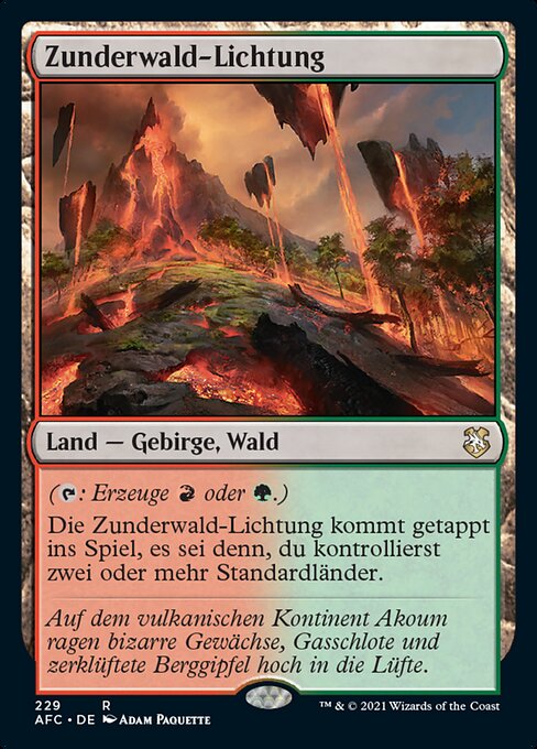 Zunderwald-Lichtung AFC-229 Rare Excellent Deutsch