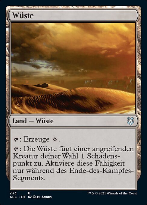 Wüste AFC-233 Uncommon Near Mint Deutsch