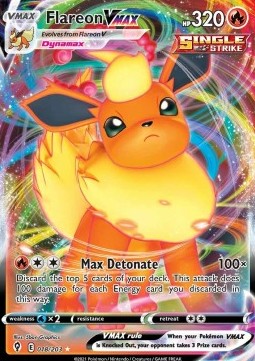 Flareon VMAX EVS-018 Ultra Rare Excellent Englisch