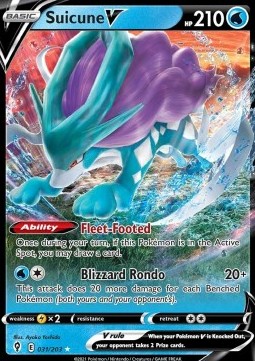 Suicune V EVS-031 Ultra Rare Excellent Deutsch