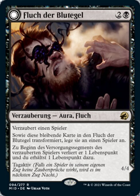 Fluch der Blutegel // Blutsaugender Lauerer MID-94 Rare Near Mint Deutsch Foil
