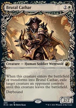 Brutal Cathar // Moonrage Brute XMID-286 Rare Excellent Spanisch