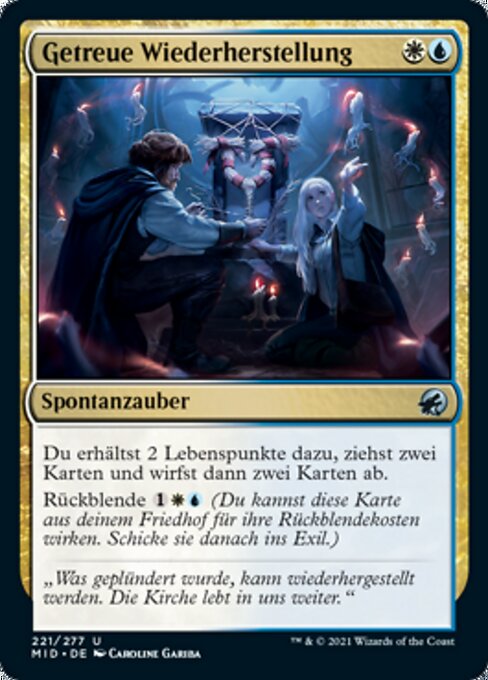 Getreue Wiederherstellung MID-221 Uncommon Light Played Deutsch
