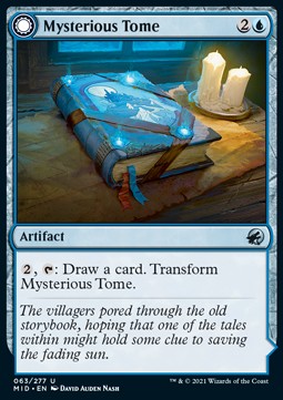 Mysterious Tome // Chilling Chronicle MID-63 Uncommon Near Mint Deutsch Foil