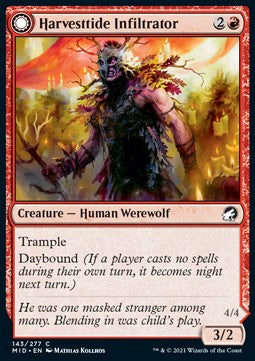 Erntefest-Infiltrator // Erntefest-Angreifer MID-143 Common Near Mint Deutsch Foil