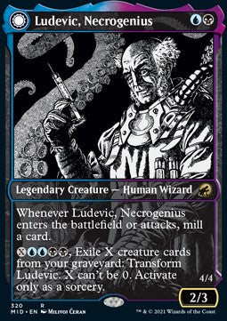 Ludevic, Necrogenius // Olag, Ludevic's Hubris XMID-320 Rare Near Mint Englisch