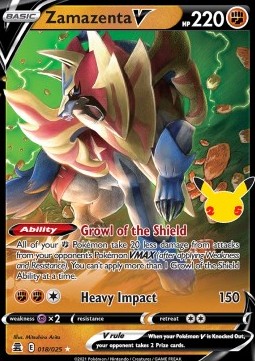 Zamazenta V CEL-018 Ultra Rare Poor Deutsch