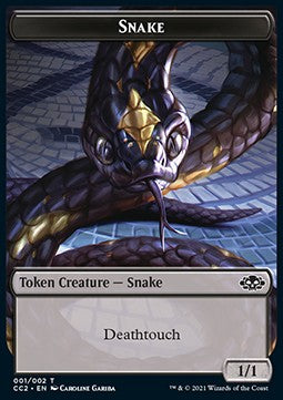 Snake Token (B 1/1) // Zombie Token (B 2/2) CC2-T 1/2 Token Excellent Englisch