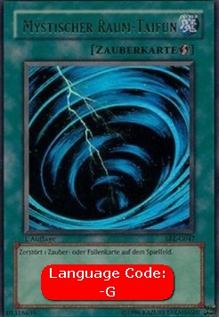 Mystischer Raum-Taifun (V.1) SRL-047 Ultra Rare Good Deutsch
