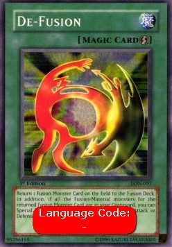 De-Fusion (V.2) LON-EN097 Super Rare Light Played Englisch
