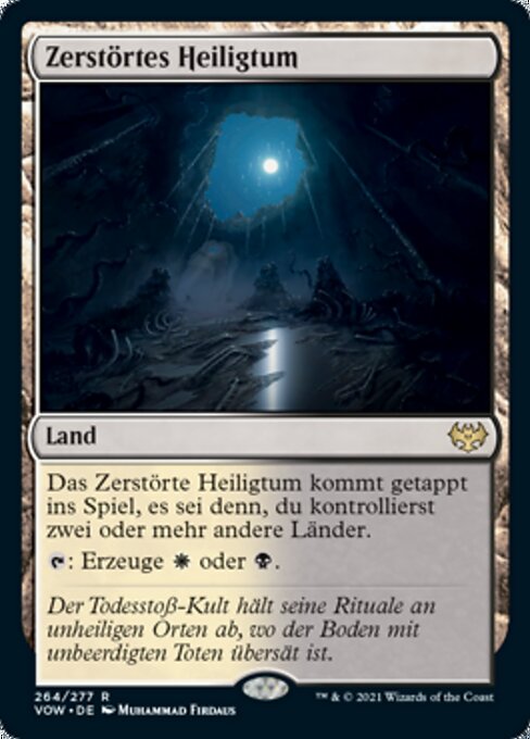 Zerstörtes Heiligtum VOW-264 Rare Near Mint Deutsch Foil