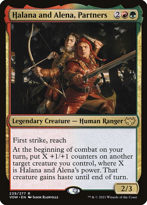 Halana und Alena, Partner VOW-239 Rare Excellent Englisch Foil