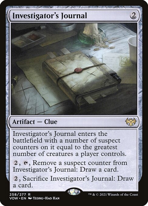 Investigator's Journal VOW-258 Rare Near Mint Englisch Foil