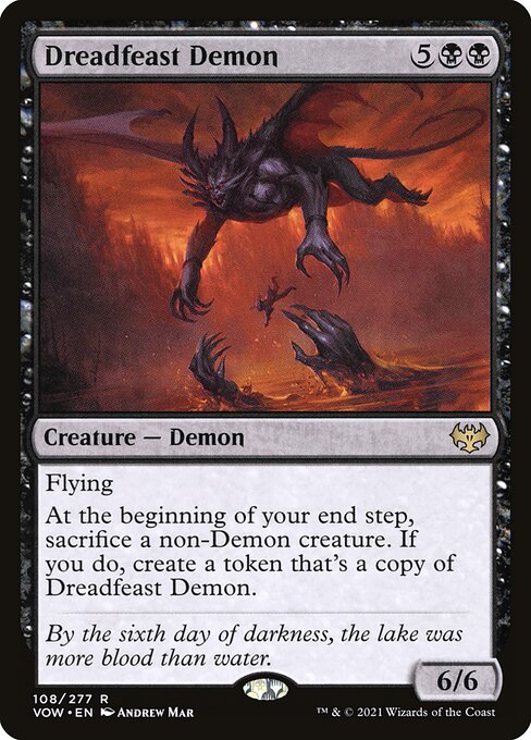 Dreadfeast Demon VOW-108 Rare Near Mint Englisch