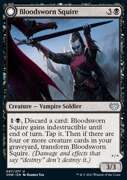 Blutvereidigte Junkerin // Blutvereidigte Ritterin VOW-97 Uncommon Excellent Englisch Foil