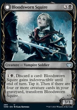 Blutvereidigte Junkerin // Blutvereidigte Ritterin XVOW-289 Uncommon Excellent Englisch Foil