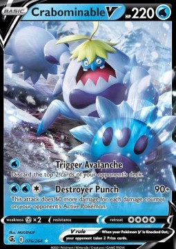Crabominable V FST-076 Ultra Rare Near Mint Englisch