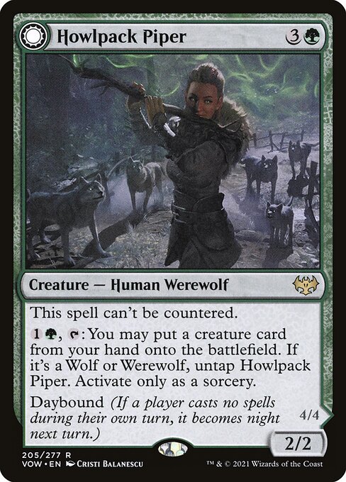 Howlpack Piper // Wildsong Howler VOW-205 Rare Near Mint Englisch