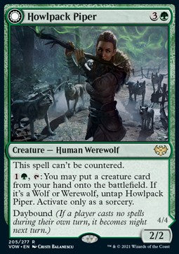 Heulerrudel-Flötenspielerin // Wildnis-Heulerin VOW-205 Rare Excellent Englisch Foil