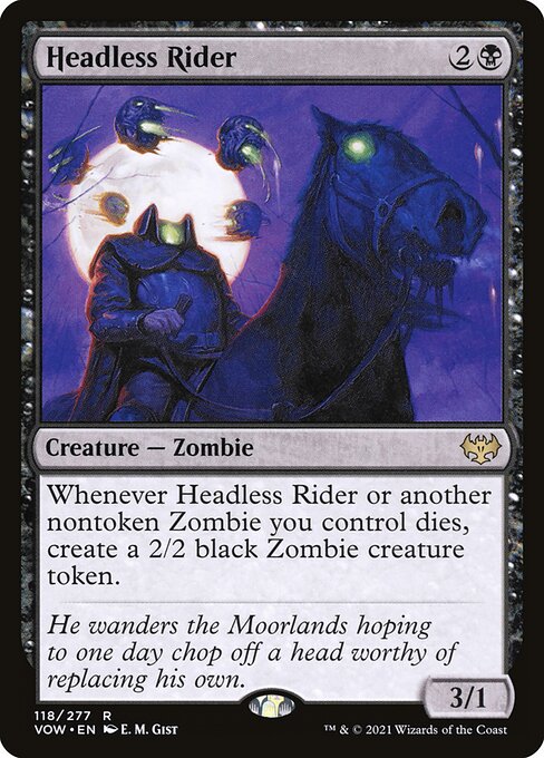 Headless Rider VOW-118 Rare Excellent Englisch Foil