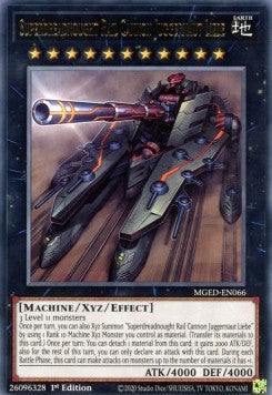 Superkanonen-Panzerzug Juggernaut Liebe MGED-066 Rare Near Mint Deutsch