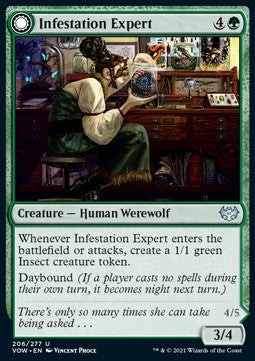 Ungeziefer-Expertin // Befallener Werwolf VOW-206 Uncommon Near Mint Deutsch Foil