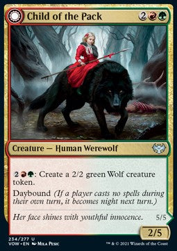 Kind des Rudels // Wildes Rudelmitglied VOW-234 Uncommon Near Mint Englisch Foil
