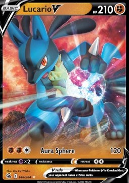 Lucario V FST-146 Ultra Rare Excellent Englisch