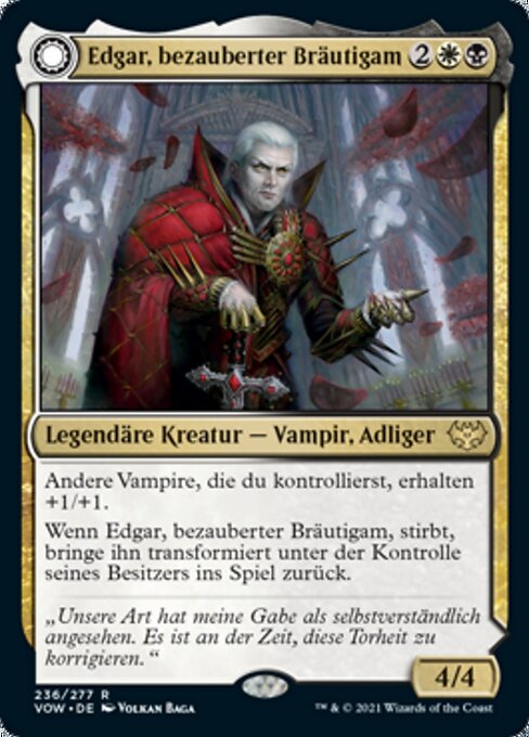 Edgar, bezauberter Bräutigam // Edgar Markovs Sarg VOW-236 Excellent Deutsch Foil