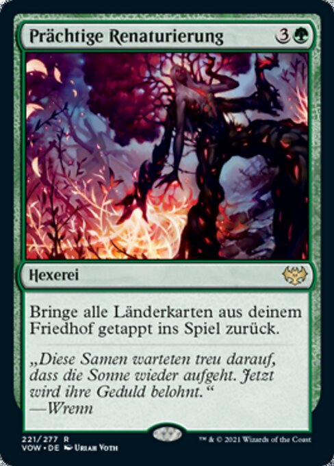 Prächtige Renaturierung VOW-221 Excellent Deutsch Foil