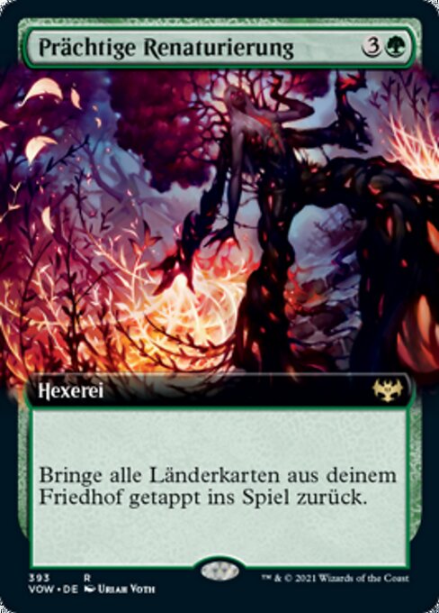 Prächtige Renaturierung XVOW-393 Rare Near Mint Deutsch Foil