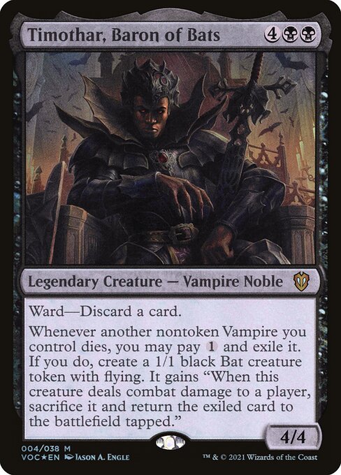 Timothar, Baron of Bats VOC-4 Mythic Excellent Englisch