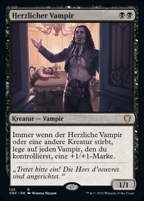 Herzlicher Vampir VOC-125 Rare Excellent Deutsch