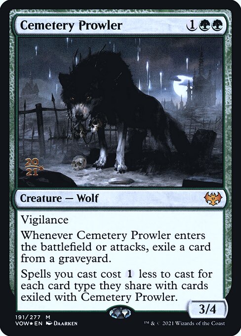 Cemetery Prowler PVOW-191 Mythic Near Mint Englisch Foil