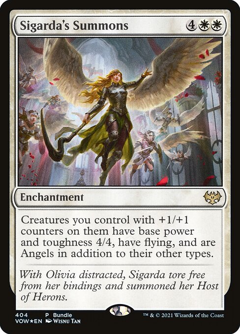 Sigarda's Summons PVOW-404 Rare Excellent Englisch Foil