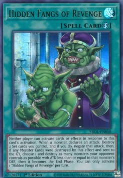 Verborgene Zähne der Rache BROL-050 Ultra Rare Excellent Deutsch 1. Auflage