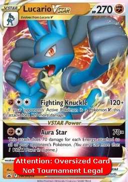 Lucario VSTAR SWSH-214 Oversized Played Französisch