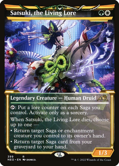 Satsuki, the Living Lore XNEO-399 Rare Good Englisch Foil