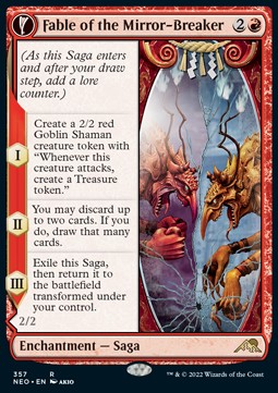 Fable of the Mirror-Breaker // Reflection of Kiki-Jiki XNEO-357 Rare Near Mint Deutsch Foil