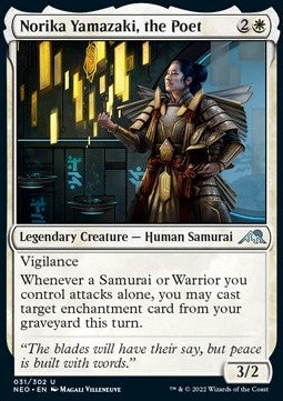 Norika Yamazaki, die Poetin NEO-31 Uncommon Near Mint Deutsch Foil
